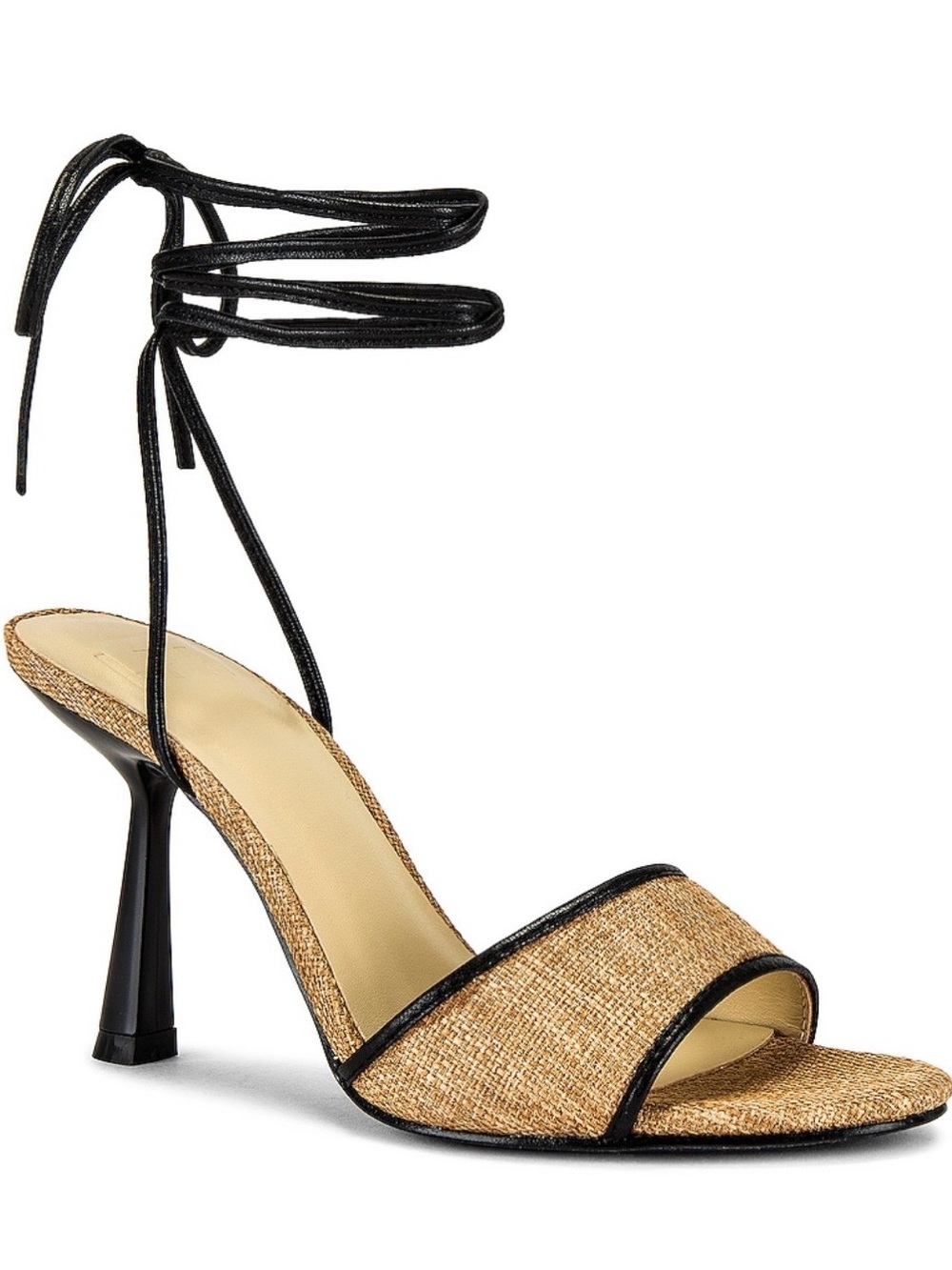 LPA Amara raffia heel 8.5 natural NWOT